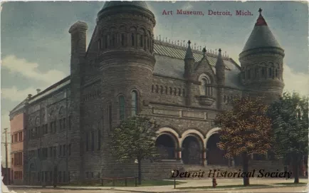 Postcard - Art Museum, Detroit, Mich. - Art Museum, Detroit, Mich.