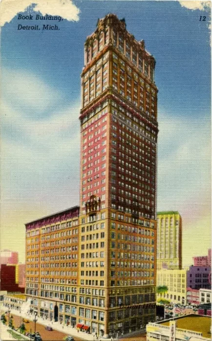 Postcard - Book Building, Detroit, Mich. - Book Building, Detroit, Mich.