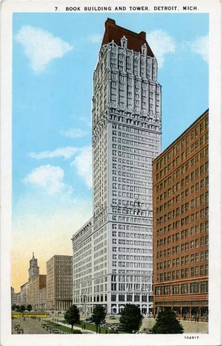Postcard - Book Building and Tower, Detroit, Mich. - Book Building and Tower, Detroit, Mich.