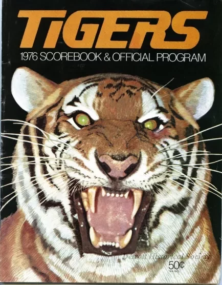 Program - Tigers 1976 Scorebook & Official Program