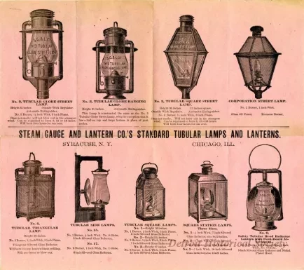 Catalog - Steam Gauge and Lantern Co.'s Standard Tubular Lamps and Lanterns