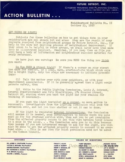 Newsletter - Neighborhood Bulletin No. II