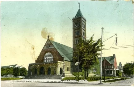 Postcard - First Congregational Church, Detroit, Mich. - First Congregational Church, Detroit, Mich.