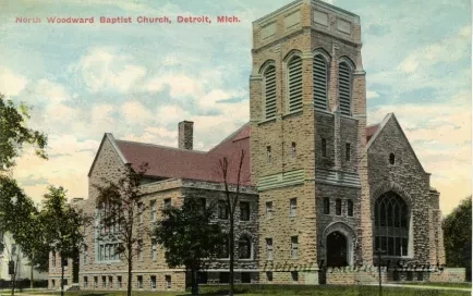 Postcard - North Woodward Baptist Church, Detroit, Mich.