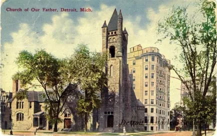 Postcard - Church of Our Father, Detroit, Mich.