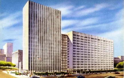 Postcard - New City County Building., Detroit, Mich.
