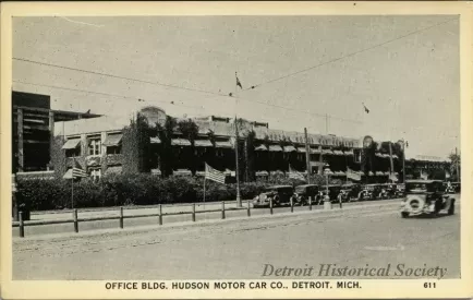 Postcard - Office Bldg. Hudson Motor Car Co., Detroit, Mich.