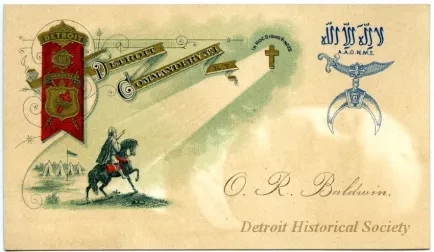 Card, Business - Detroit Commandery No. 1
[Masonic Temple Association]