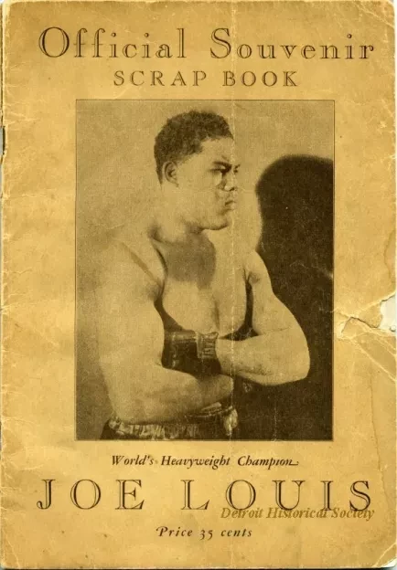 Booklet - Official Souvenir Scrap Book 
World's Heavyweight Champion, Joe Louis