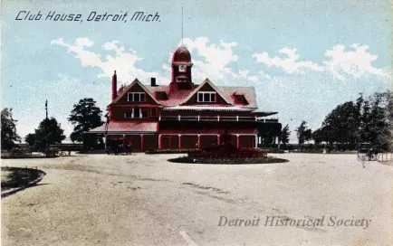 Postcard - Club House, Detroit, Mich.
