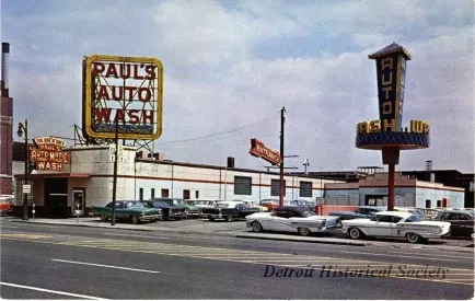 Postcard - Paul's Auto Wash