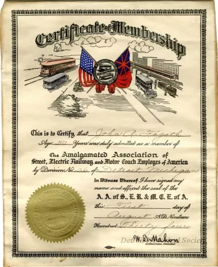 Certificate - Certificate of Membership