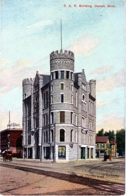 Postcard - S.A.R. Building, Detroit, Mich.