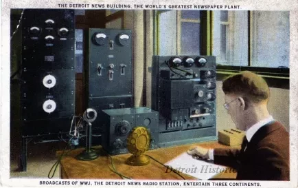 Postcard - The Detroit News Building, The World's Greatest Newspaper Plant