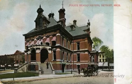 Postcard - POLICE HEADQUARTERS, DETROIT, MICH.