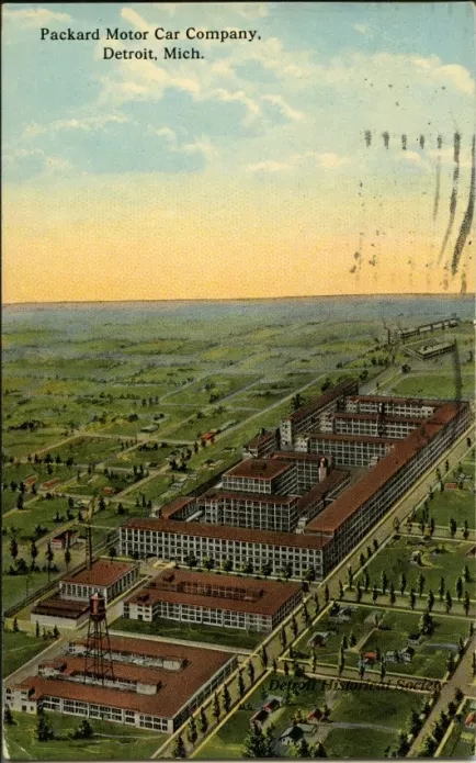 Postcard - Packard Motor Car Company, Detroit Mich.
