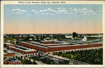 Postcard - Plant of the Packard Motor Co., Detroit, Mich.