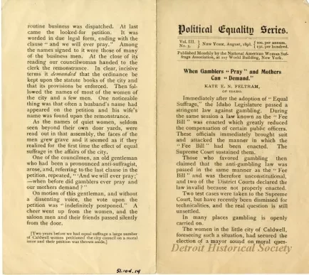 Booklet - When Gamblers "Pray" and Mothers Can "Demand'"