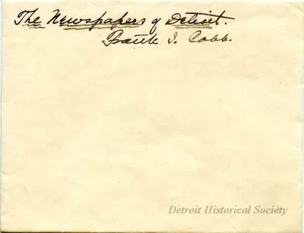 Envelope - The Newspapers of Detroit