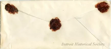 Envelope - Notes of the Roman Catholic Church in Detroit, Michigan