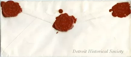 Envelope - The Jewish People in Detroit in the 19th Century and their relations to Social, Commercial and Religious Life