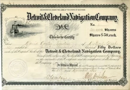 Certificate, Stock