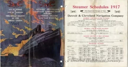 Booklet - Steamer Schedules 1917