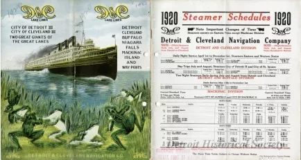 Booklet - 1920 Steamer Schedules
