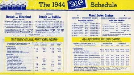 Brochure - D&C Lake Lines, 1944, The Grand Fleet of the Great Lakes