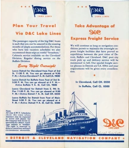 Brochure - September, October, November, Good Months to Travel by Boats