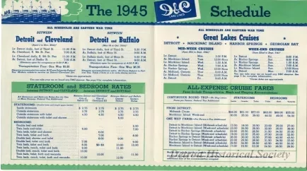 Brochure - D&C Lake Lines, 1945, The Grand Fleet of the Great Lakes