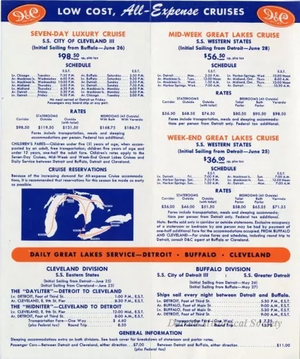 Brochure - Great Lakes Cruises 1948