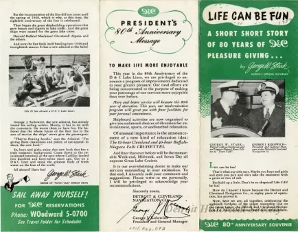 Brochure - Life Can Be Fun, A Short Short Story of 80 Years of D&C Pleasure Giving...