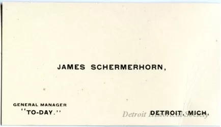 Card, Business - James Schermerhorn