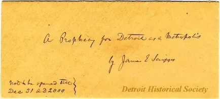 Envelope - A Prophecy for Detroit as a Metropolis