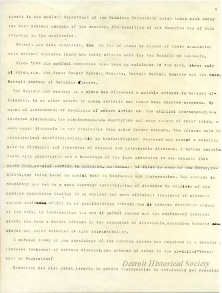 Letter - Medical Reminiscences of the Nineteenth Century