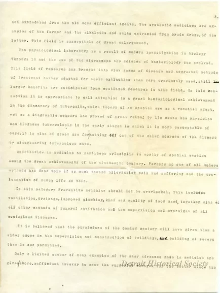 Letter - Medical Reminiscences of the Nineteenth Century