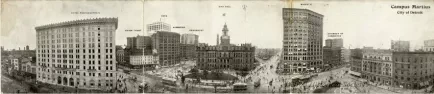 Postcard - Campus Martius, City of Detroit