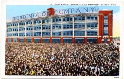 Postcard - Ford Motor Company's 50,000 Employees, Detroit, Mich. - Ford Motor Company's 50,000 Employees