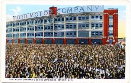 Postcard - Ford Motor Company's 36,000 Employees, Detroit, Mich. - Ford Motor Company's 36,000 Employees