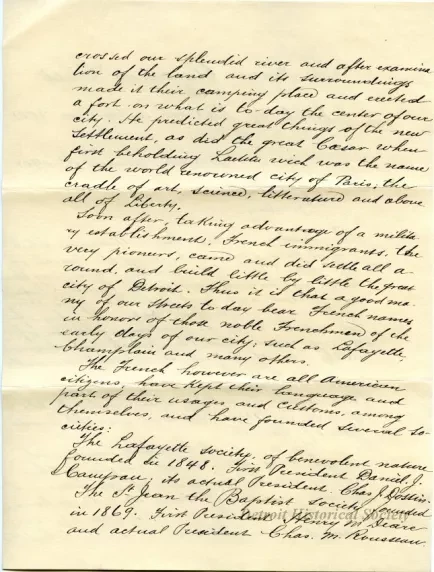 Letter - The Franco-American Club