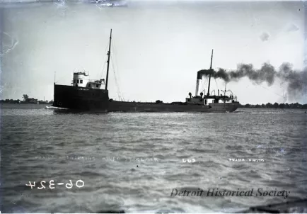 Negative, Glass-plate - JOLIET Entering River St Clair