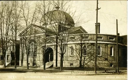 Postcard - Methodist Church, Wyandotte, Mich.