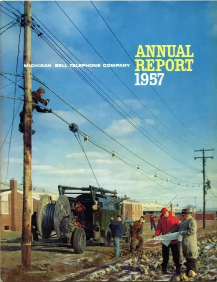 Report, Annual - Michigan Bell Telephone Company Annual Report 1957