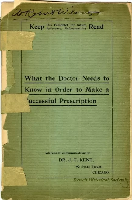 Booklet - What the Doctor Needs to Know in Order to Make a Successful Prescription