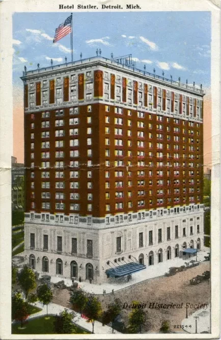 Postcard - Hotel Statler, Detroit, Mich.