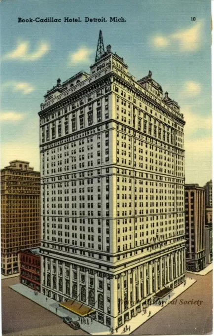 Postcard - Book-Cadillac Hotel, Detroit, Mich.
