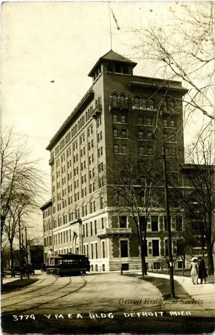 Postcard - Y.M.C.A. Bldg. Detroit, Mich. - Y.M.C.A. Bldg. Detroit, Mich.