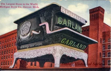 Postcard - The Largest Stove in the World, Michigan Stove Co., Detroit, Mich.