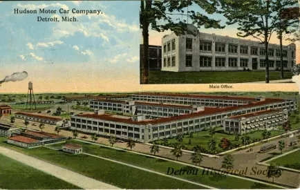Postcard - Hudson Motor Car Company, Detroit, Mich.